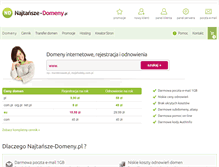 Tablet Screenshot of najtanszedomeny.pl